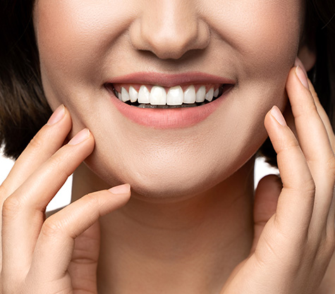 female smile with a white teeth female smile with a white teeth